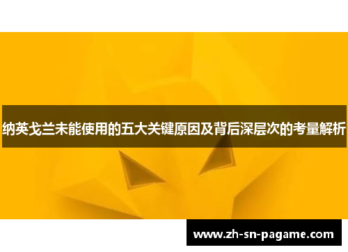 纳英戈兰未能使用的五大关键原因及背后深层次的考量解析 纳英戈兰未能使用的五大关键原因及背后深层次的考量解析