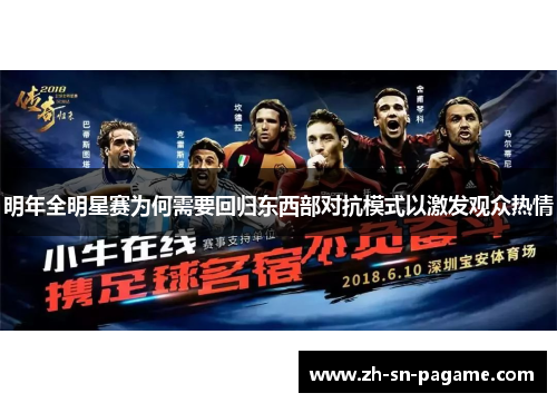 明年全明星赛为何需要回归东西部对抗模式以激发观众热情