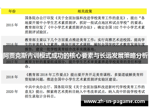 阿贾克斯青训模式成功的核心要素与长远发展策略分析